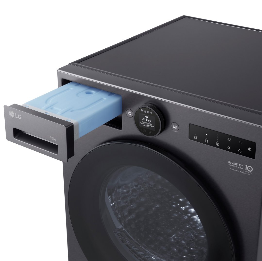 LG 10kg Series 9 Heat Pump Dryer - 9 Star - Matte Black DXH9-10MB