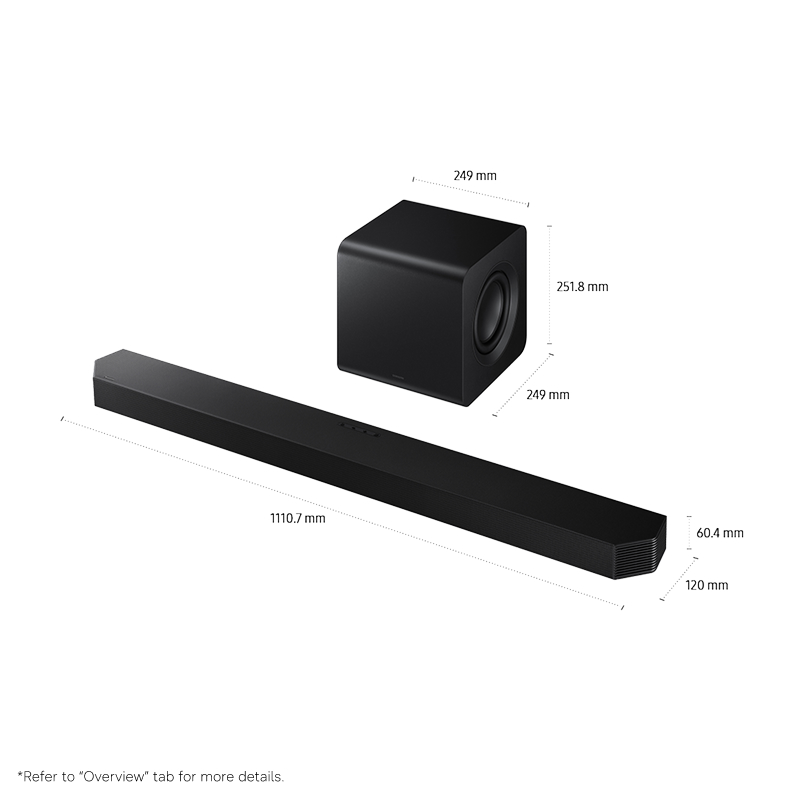 Samsung Q-series Soundbar HW-Q800H 5.1.2 ch Subwoofer (2026) HW-Q800H/XY