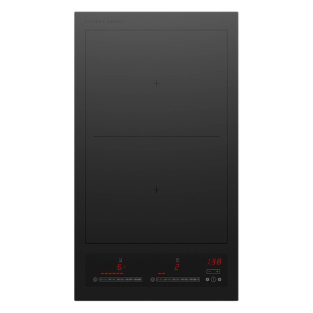 Fisher & Paykel 30cm Series 7, 2 Zone Induction Cooktop, SmartZone, Black CI302ZDTB5