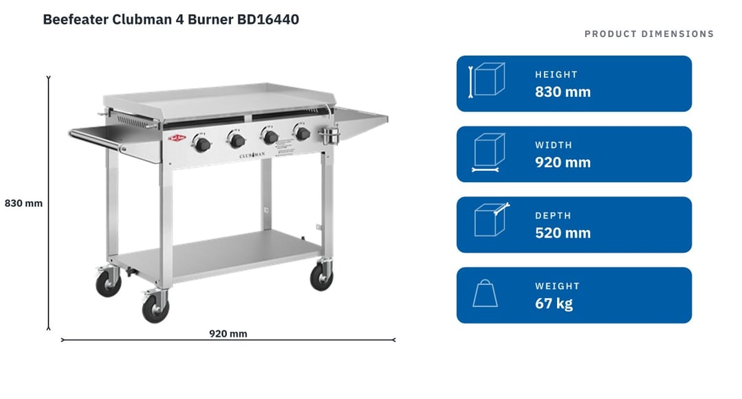 Beefeater Clubman 4 Burner BD16440