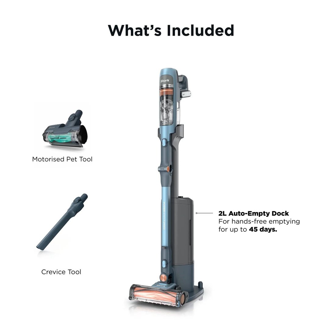 Shark PowerDetect Speed Clean & Empty - Ice Blue IA3244