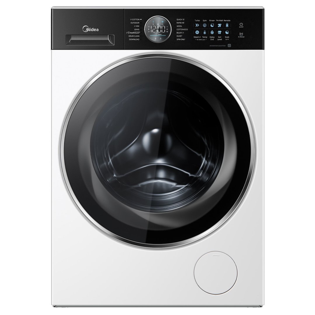Midea 10kg Front Load Washer - White MF210W100BW