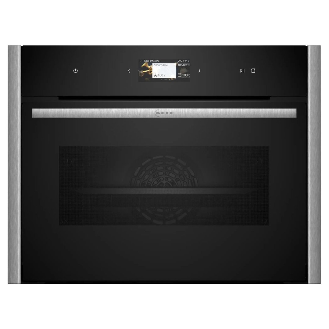 Neff Compact Oven with FullSteam with Metallic Silver Side Trims / Handle C29FS31Y0A-MS