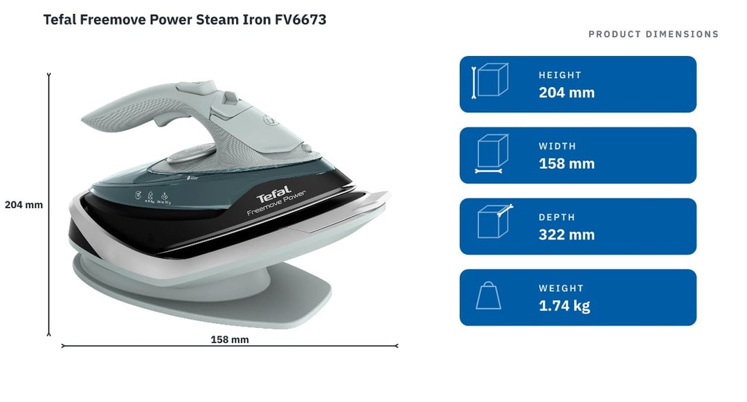 Tefal Freemove Power Steam Iron FV6673