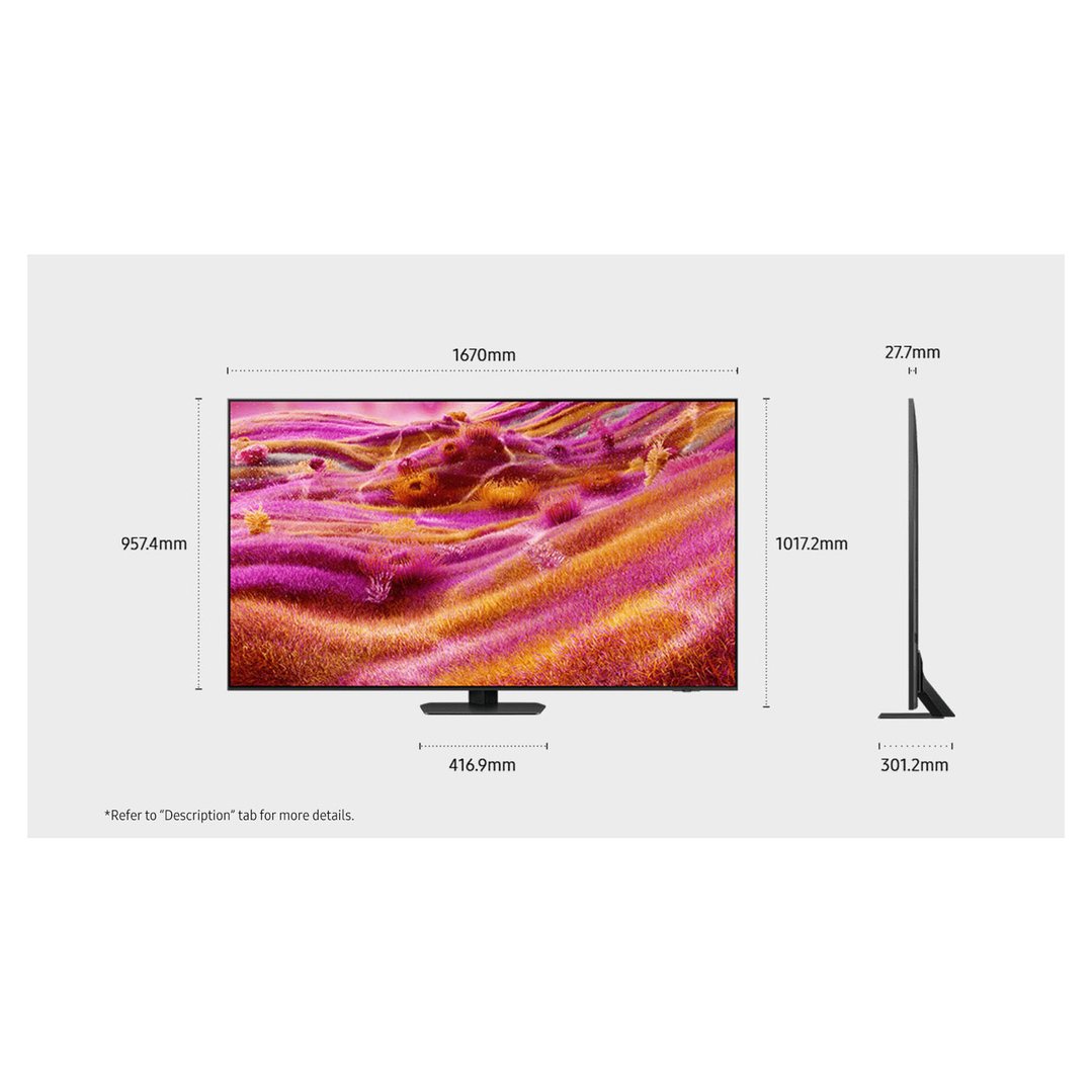 Samsung 75" QN90F NeoQLED 4K MiniLED Smart AI TV 2025 QA75QN90FAWXXY