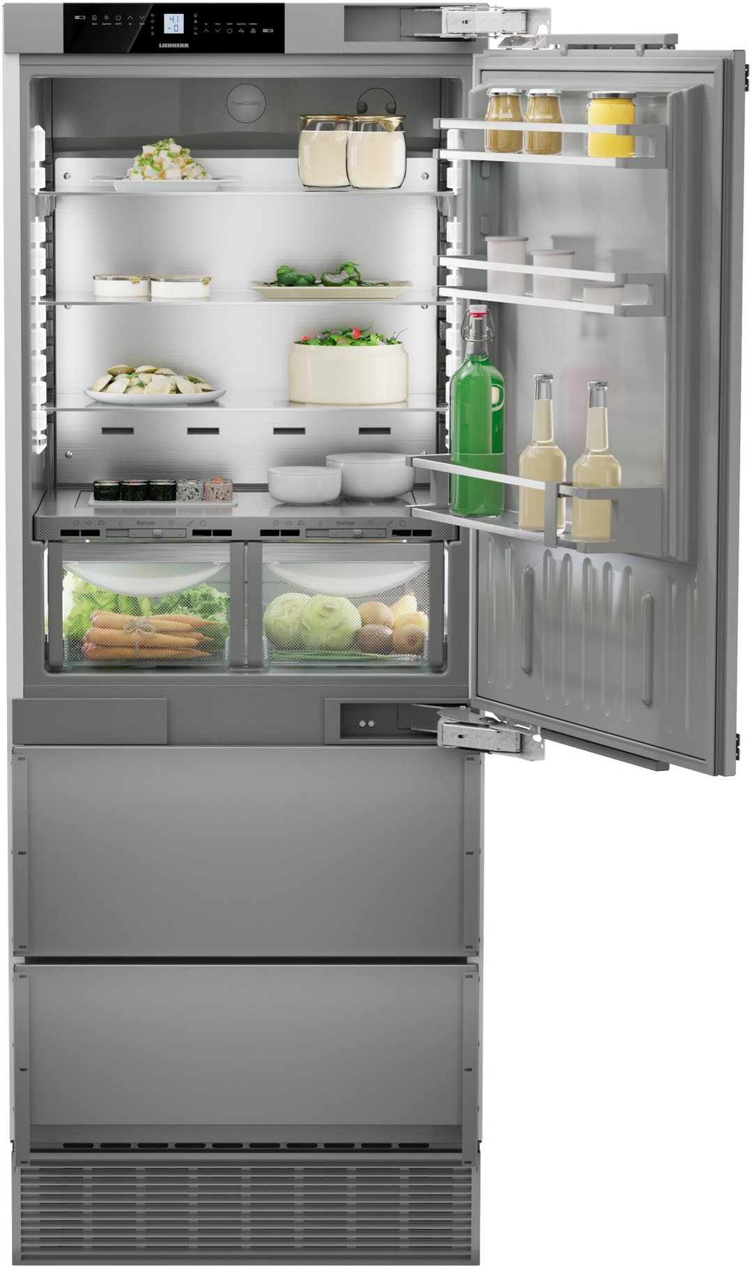 Liebherr 402L Bottom Mount Integrated Fridge Right Hinged ECBN7870RHH