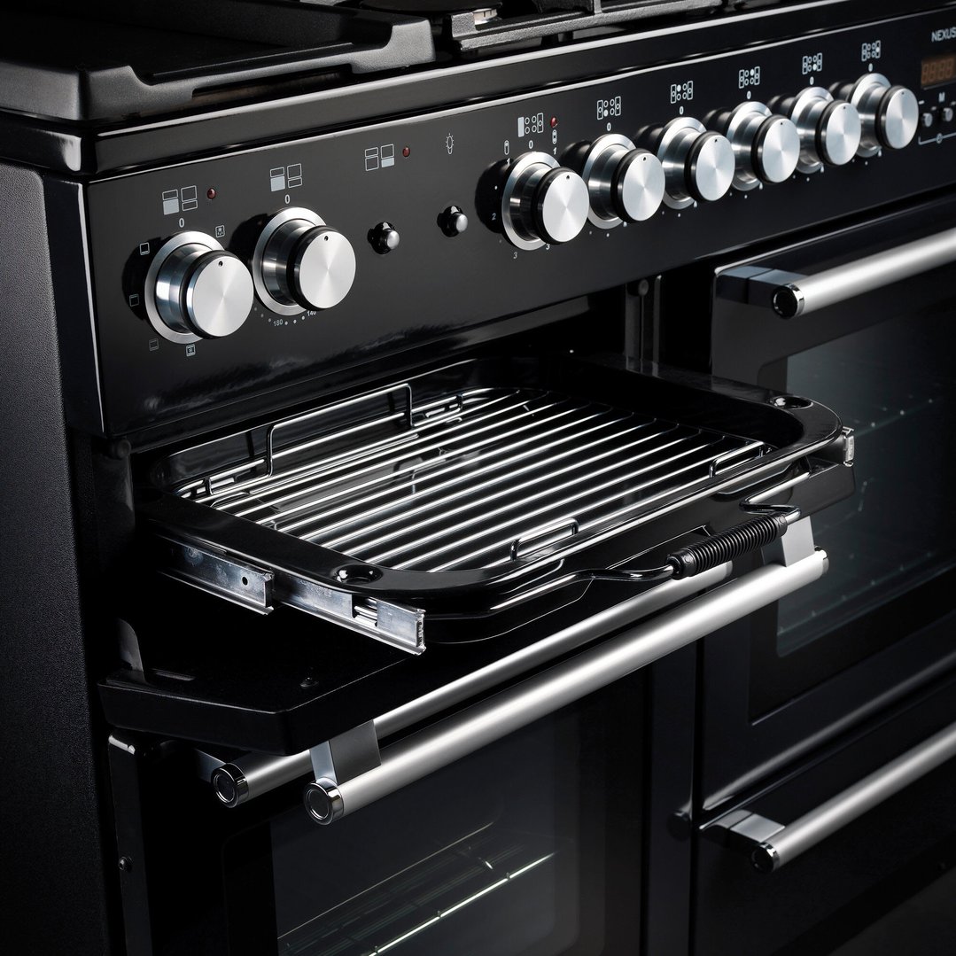 Falcon Nexus 110cm Dual Fuel Upright Cooker Black/Chrome NEX110DFBL/CH