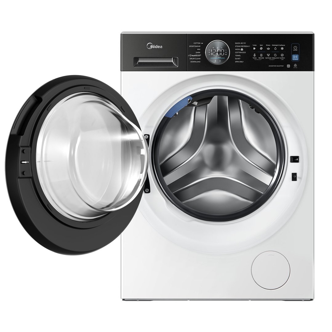Midea 10kg Front Load Washer - White MF210W100BW