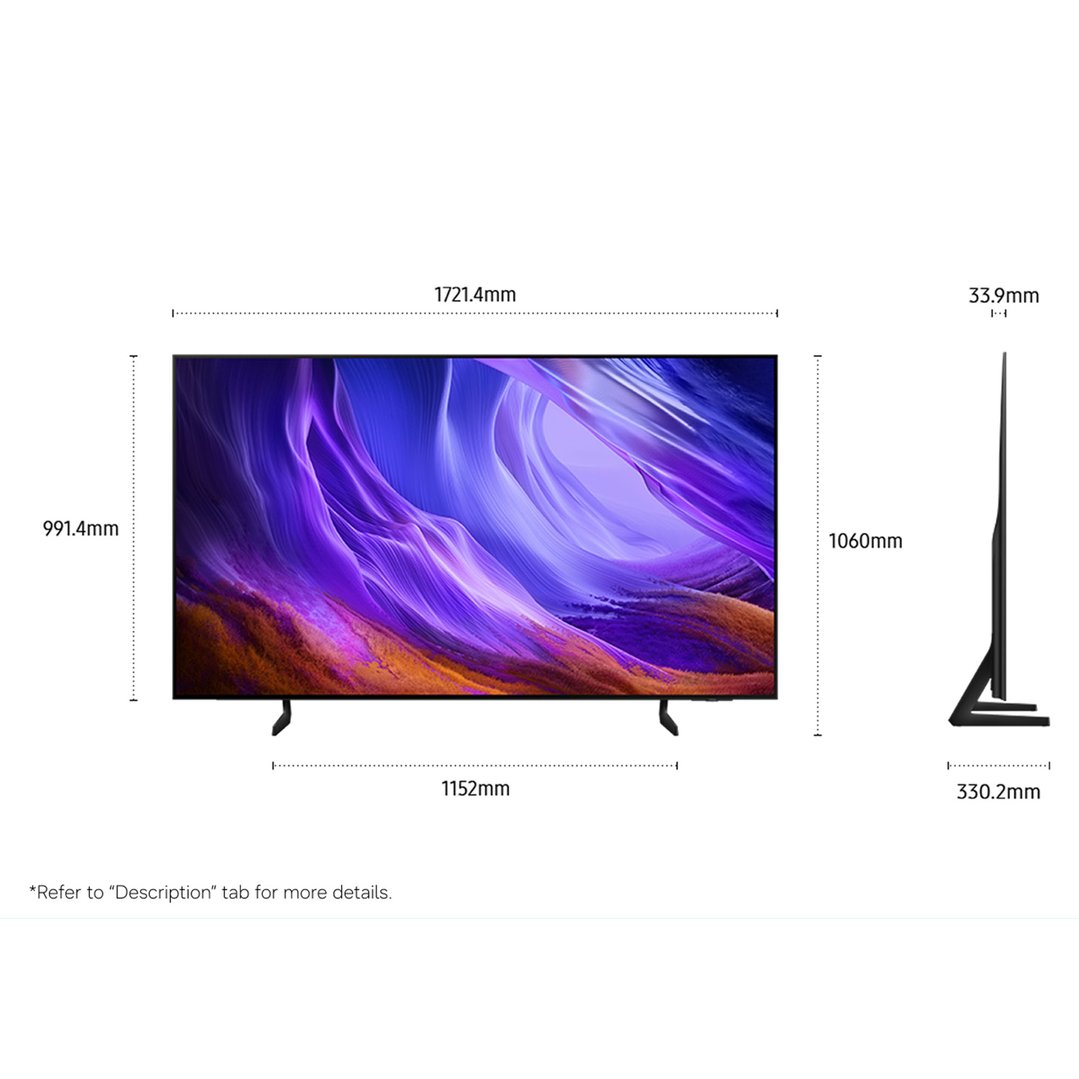 Samsung 77" OLED S85H 4K Smart AI TV 2026 QA77S85HAEXXY