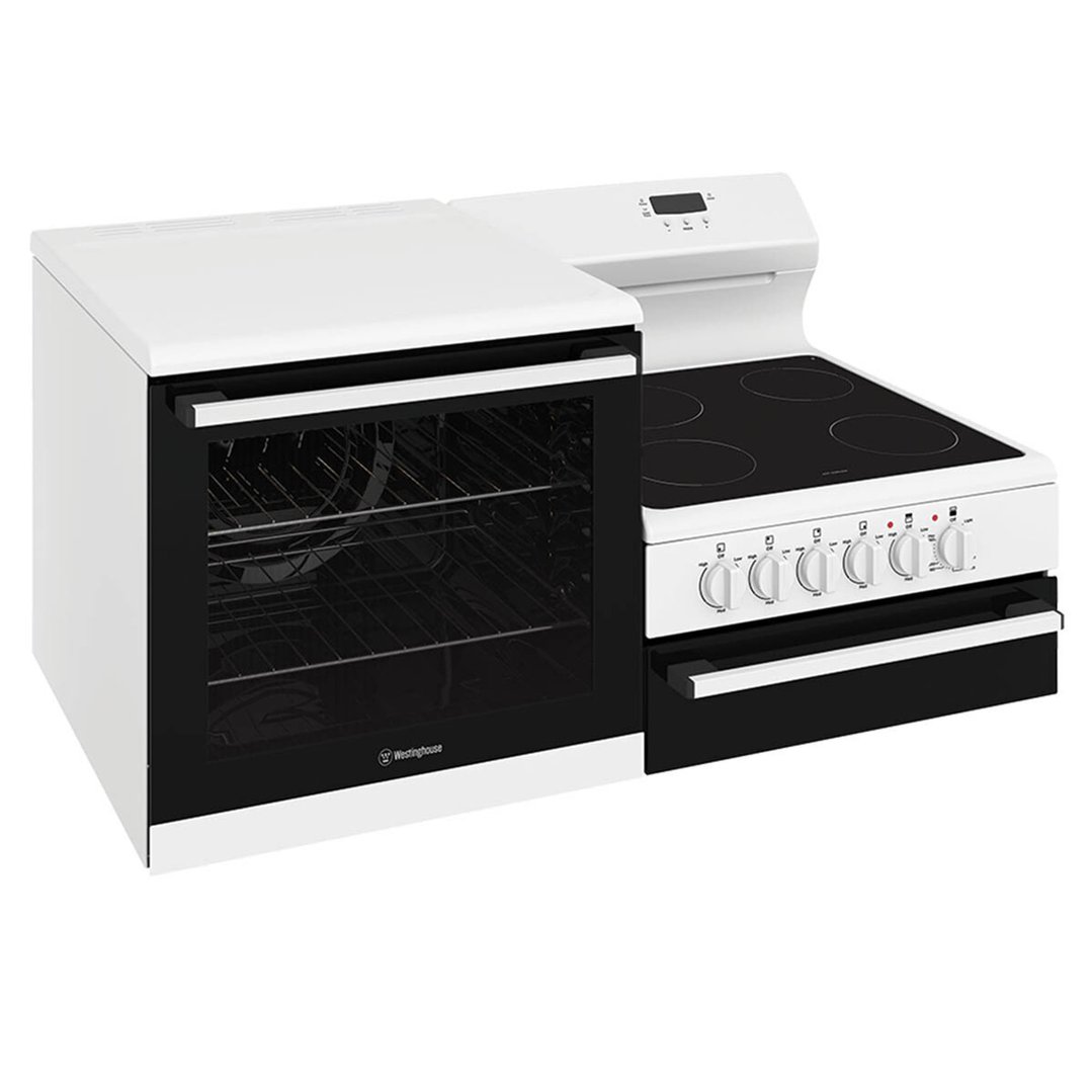 Westinghouse 110cm freestanding electric oven and ceramic cooktop with