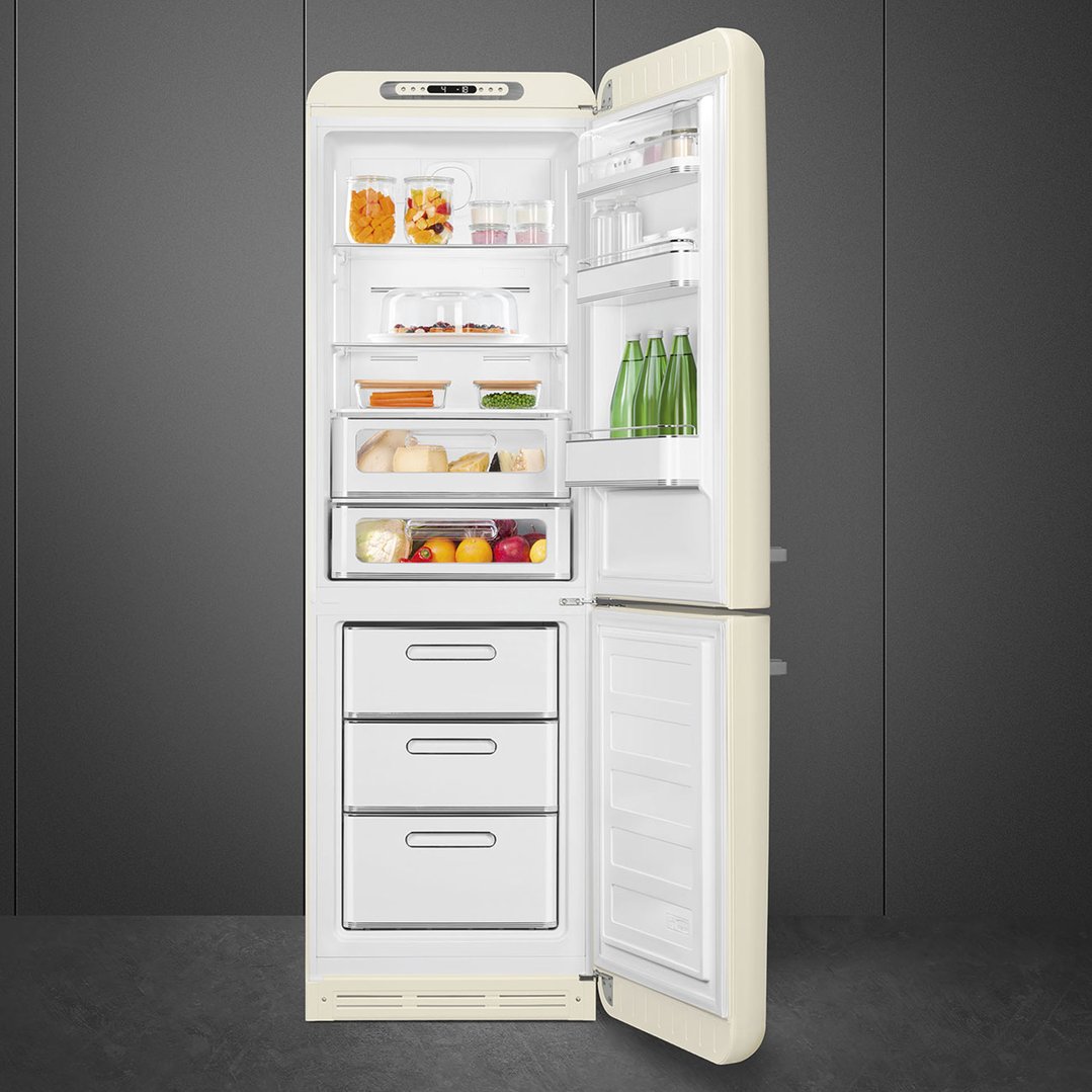 Smeg FAB 32 50’S Style Retro Refrigerator, Right Hand - Cream FAB32RCR5AU