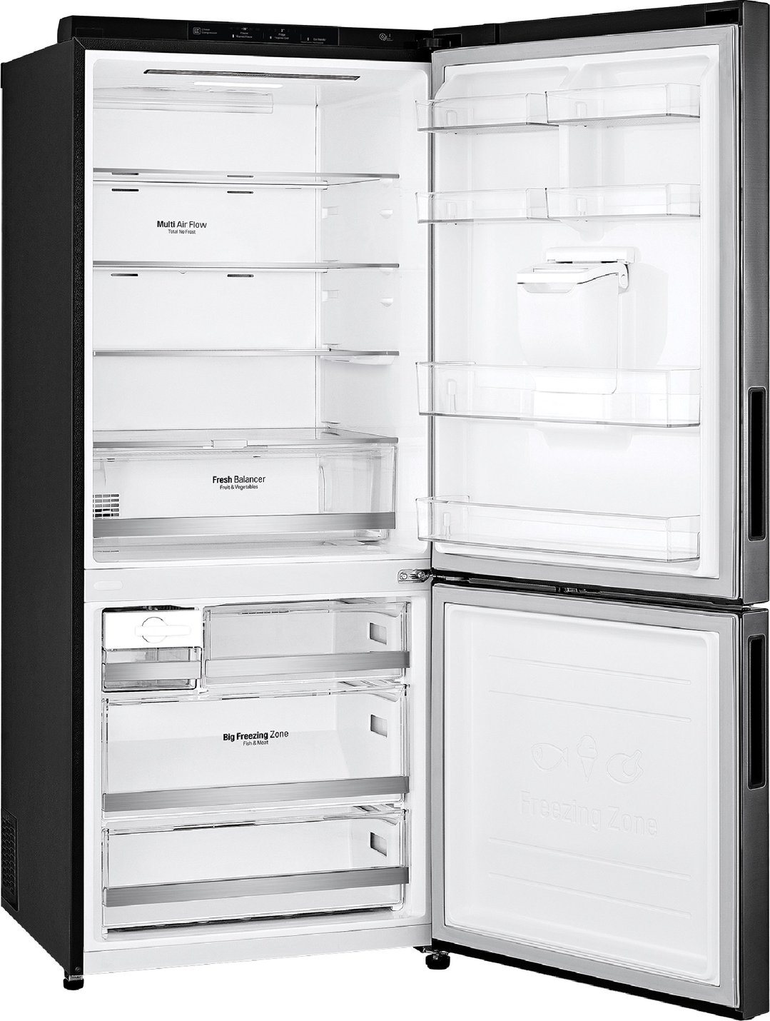 LG 420L Bottom Mount Fridge GBW455MBL