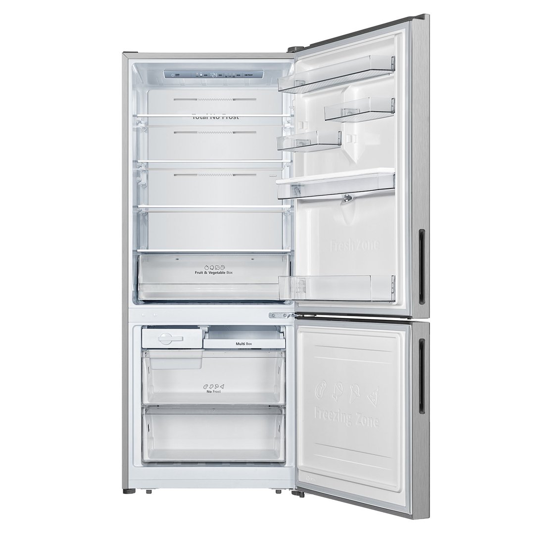 Hisense 415L Bottom Mount Fridge with Water Dispenser - Silver HRBM419SW