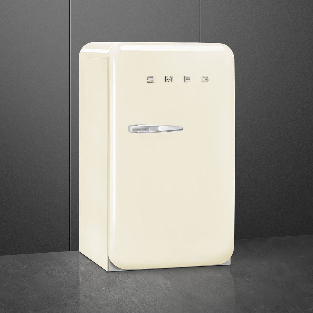 Smeg FAB 10 50's Style Retro Refrigerator, Happy Bar, Right Hand - Cream FAB10HRCR5AU