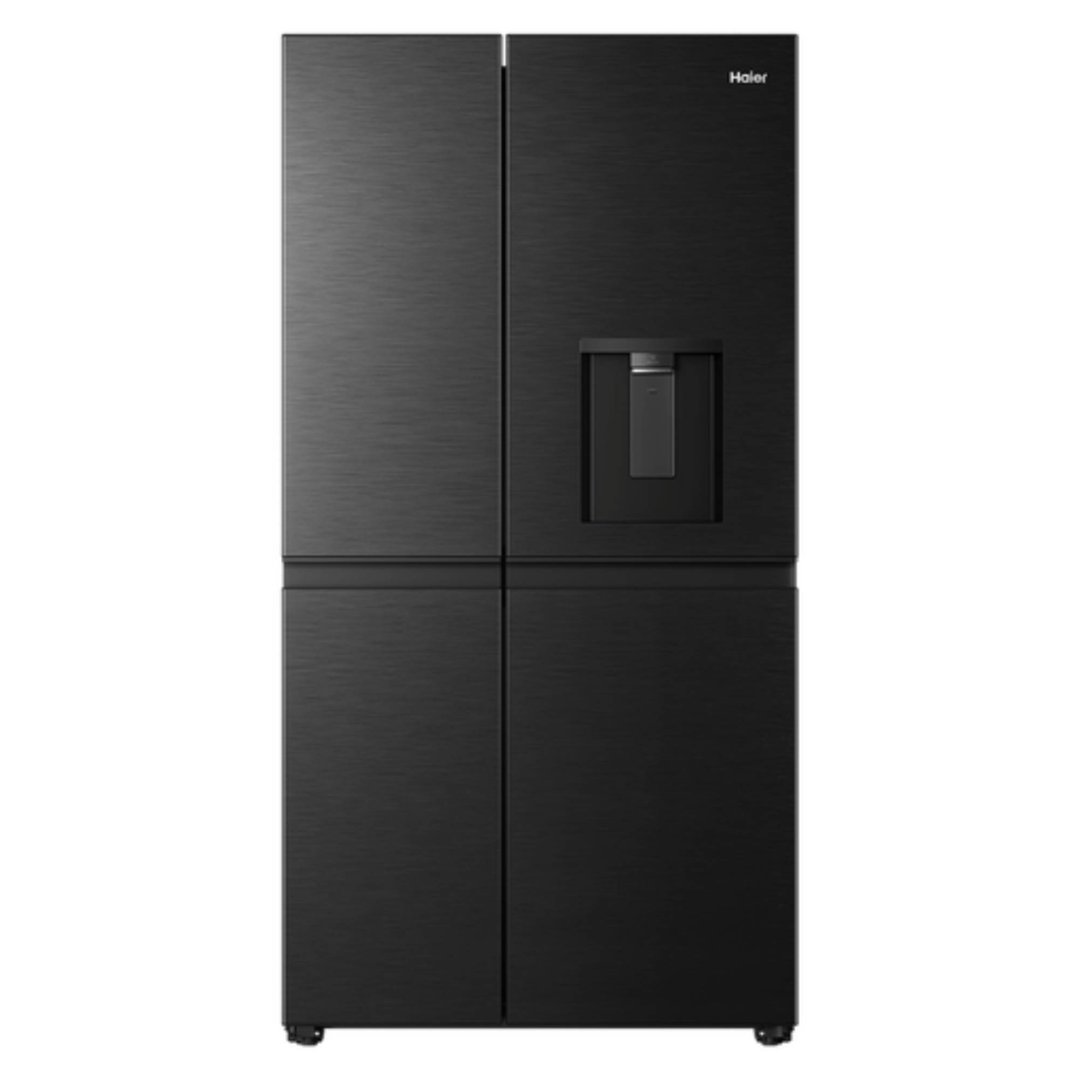 Haier 661L 500 Series, Side-by-Side Refrigerator Freezer, Water, Non-Plumbed, Black HRF650XHC