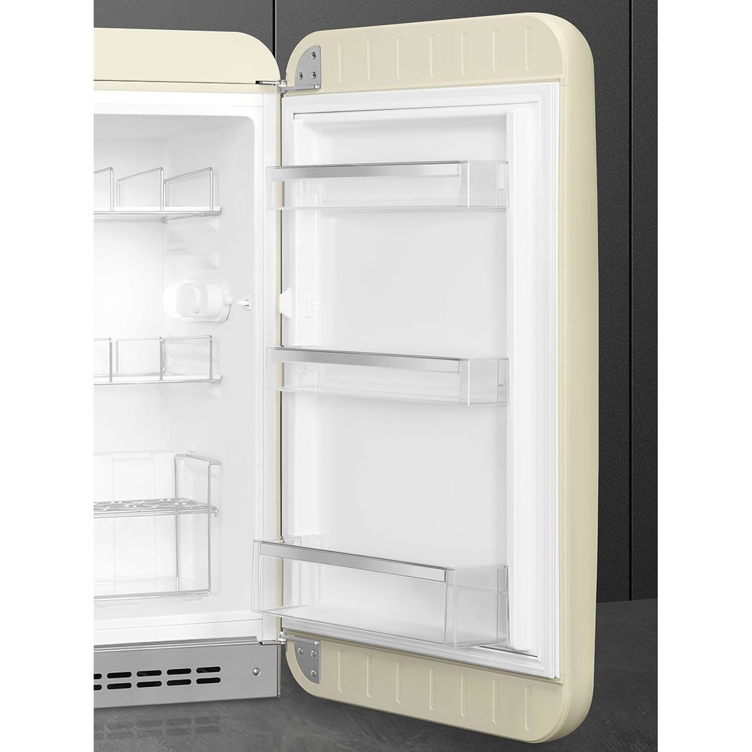Smeg FAB 10 50's Style Retro Refrigerator, Happy Bar, Right Hand - Cream FAB10HRCR5AU