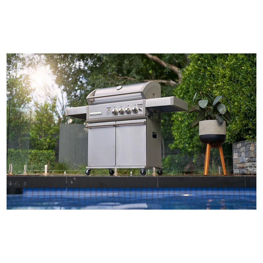 Crossray 4 Burner Gas BBQ with Trolley TCS4PL
