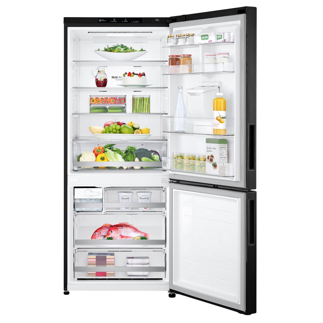LG 420L Bottom Mount Fridge GBW455MBL