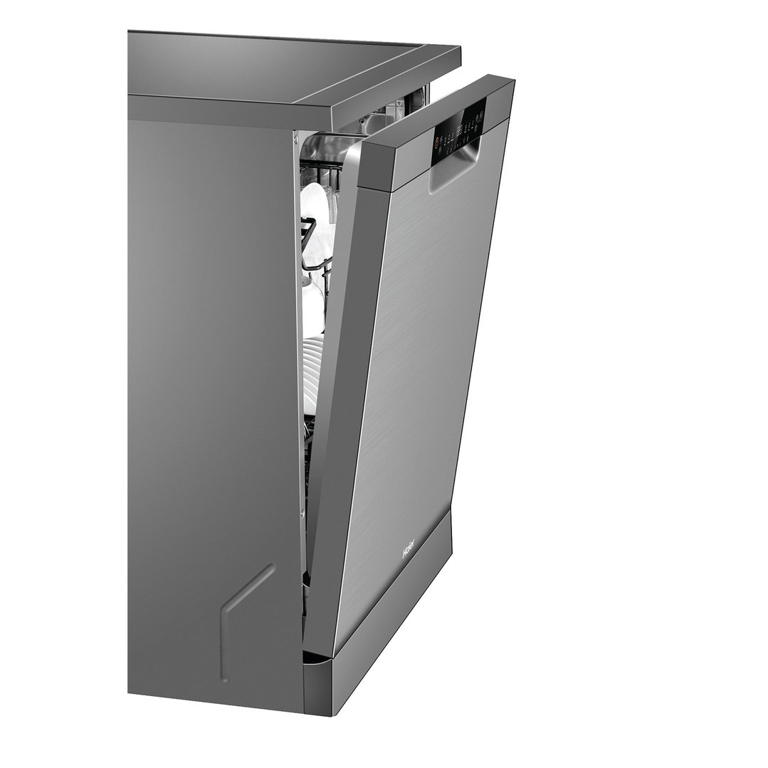 Haier 15 PL Freestanding Dishwasher - Satina HDW15F2S1