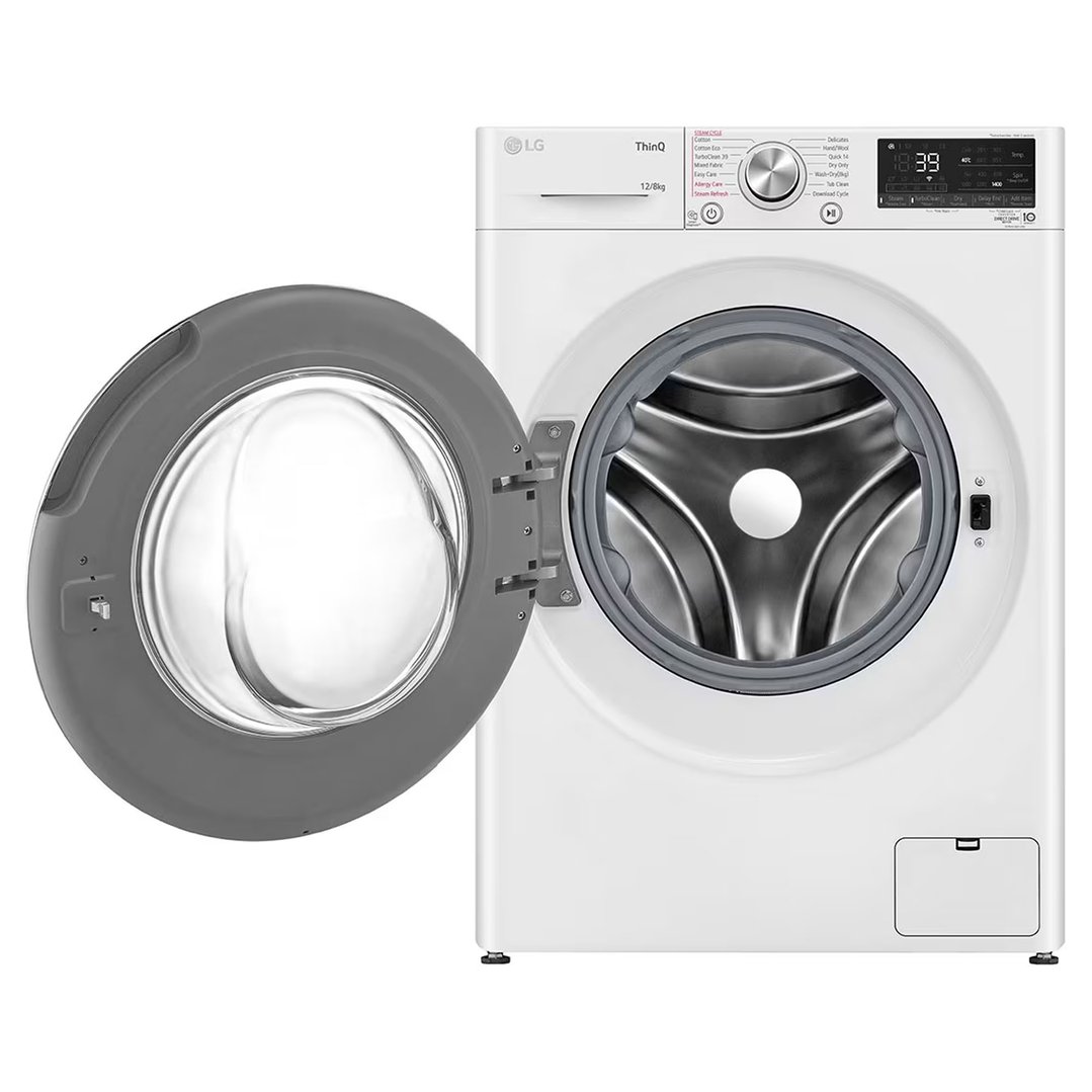 LG 12/8kg Series 9 Front Load Washer Dryer Combo with Steam WVC91412W