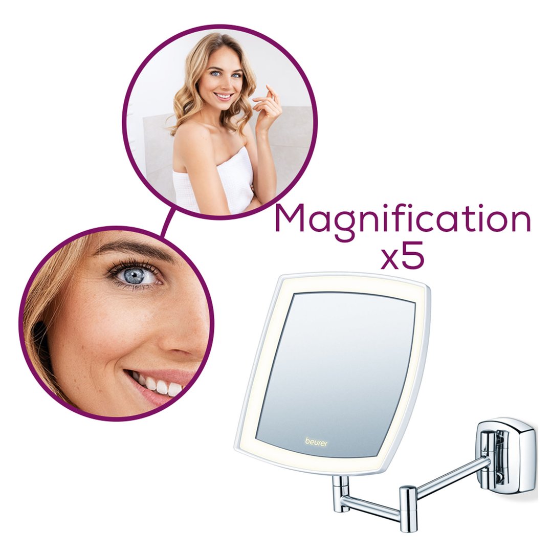 Beurer LED Illuminated Cosmetic Mirror with Extendable Arm BS89