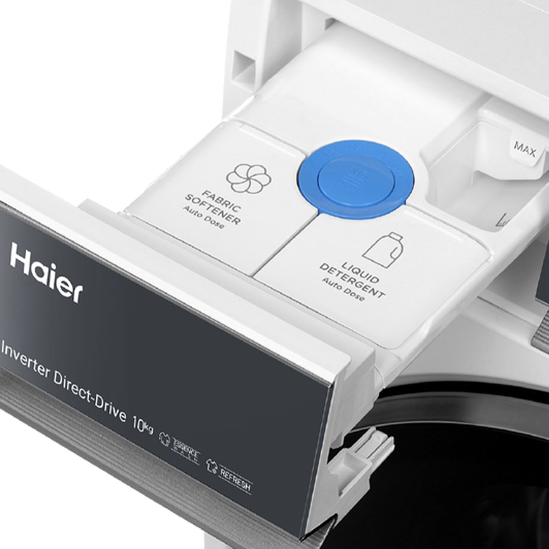 Haier 10kg 500 Series White Front Load Washing Machine HWF10NW1