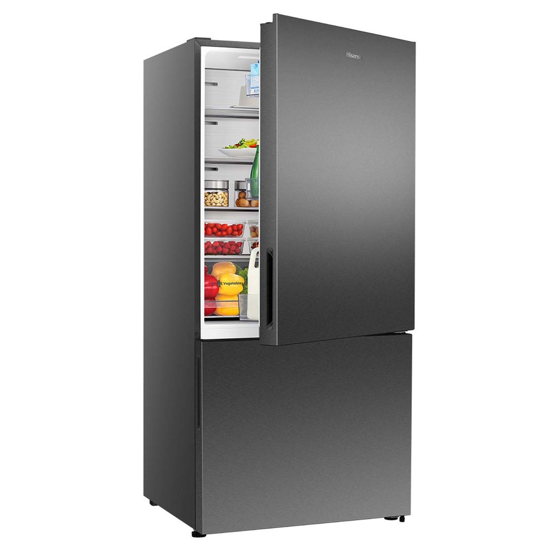 Hisense 503L PureFlat Bottom Mount Refrigerator Dark Stainless HRBM503E