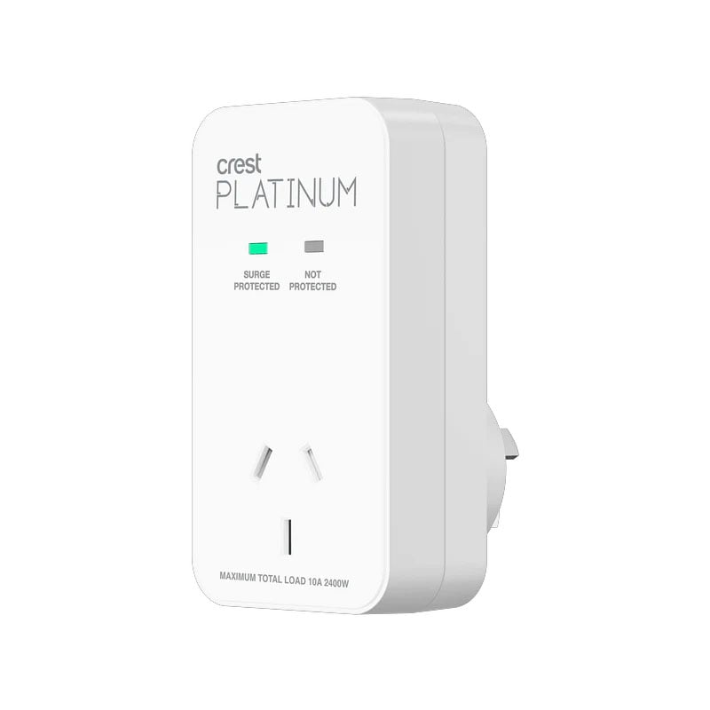 Crest Platinum Surge Protector 1 Socket Power Adaptor PWW14473