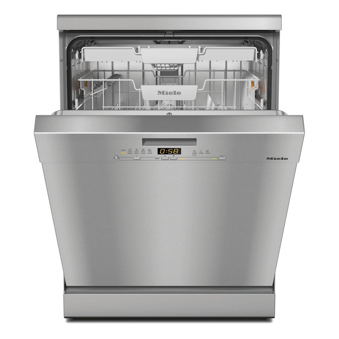 Miele 60cm Freestanding Dishwasher with QuickPowerWash CleanSteel G5000SCCLST
