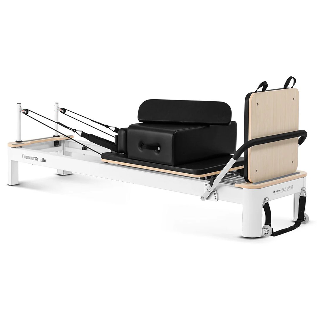 Lifespan Fitness Reformer Contour Studio Commercial Pilates Set - Black LFRF-CONTSTU