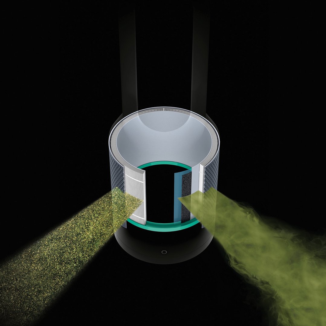 Dyson HP00 Pure Hot+cool™ Purifying Heater + Fan White/Silver 385276-01