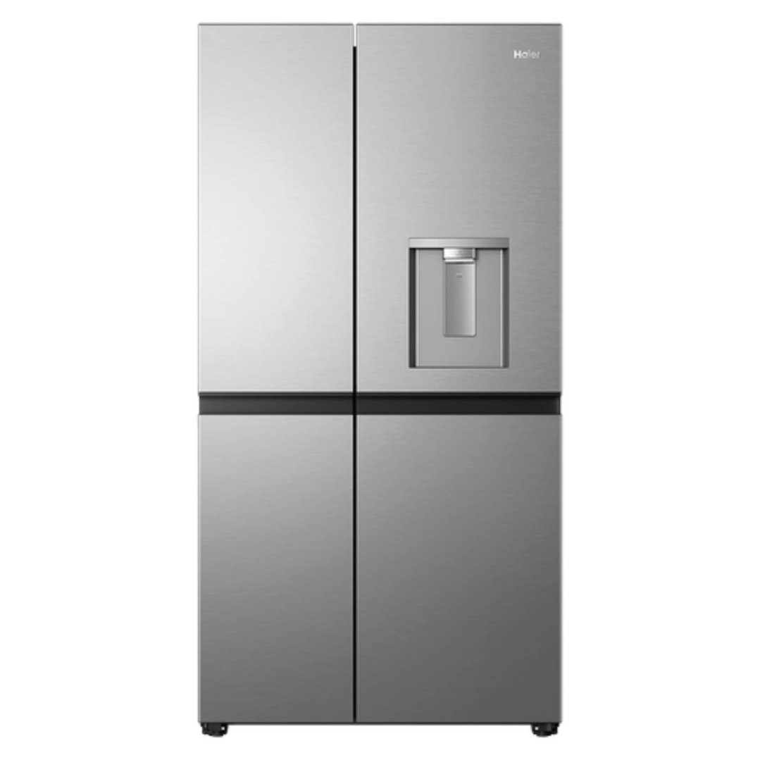Haier 661L 500 Series, Side-by-Side Refrigerator Freezer, Water, Non-Plumbed, Satina HRF650XHS
