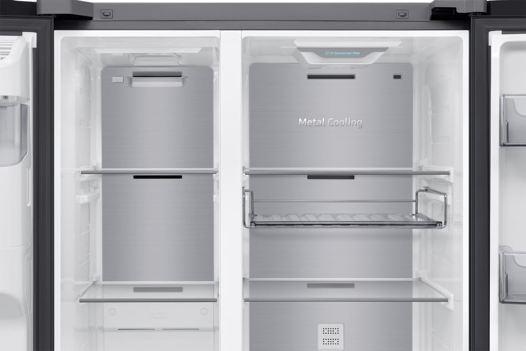 Samsung 615L Side-by-Side Refrigerator AI Home - Black SRS6500BA