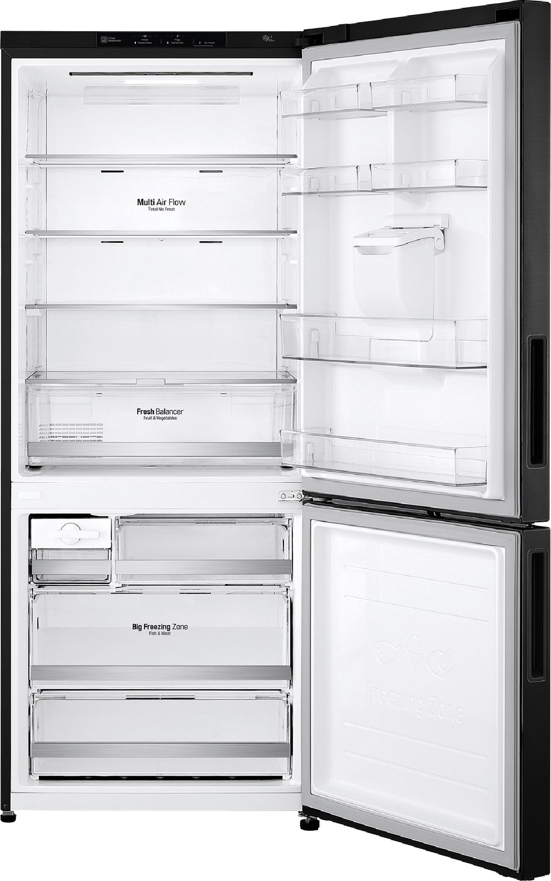 LG 420L Bottom Mount Fridge GBW455MBL
