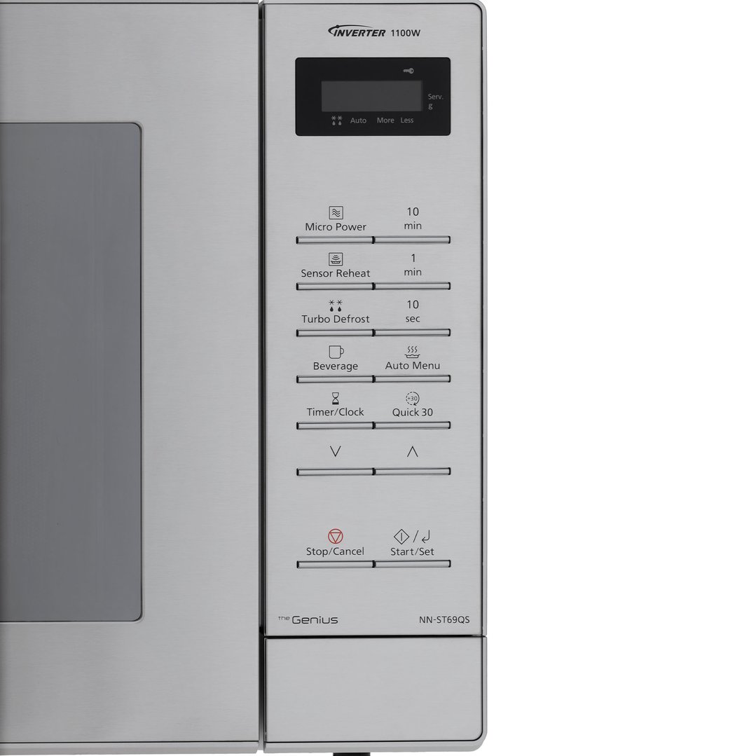 Panasonic 32L 1100W Stainless Steel Inverter Microwave NN-ST69QSQPQ