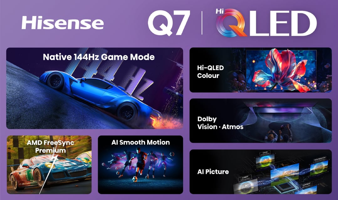 Hisense 100" Hi-QLED Series Q7S Smart TV (2026) 100Q7SAU