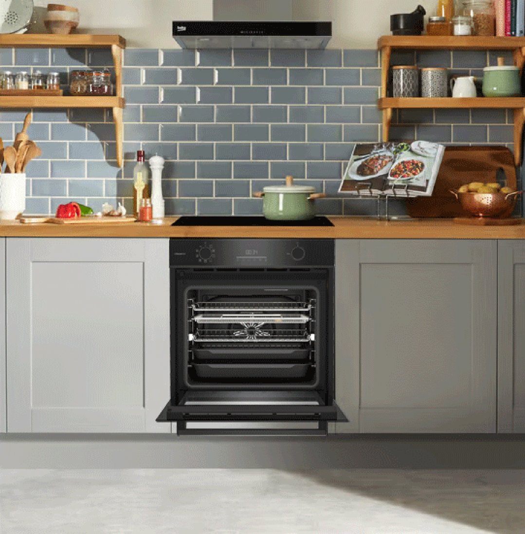 Beko 60cm Aeroperfect™ & Pyrolytic Cleaning Built-In Oven BBO6851PDX1