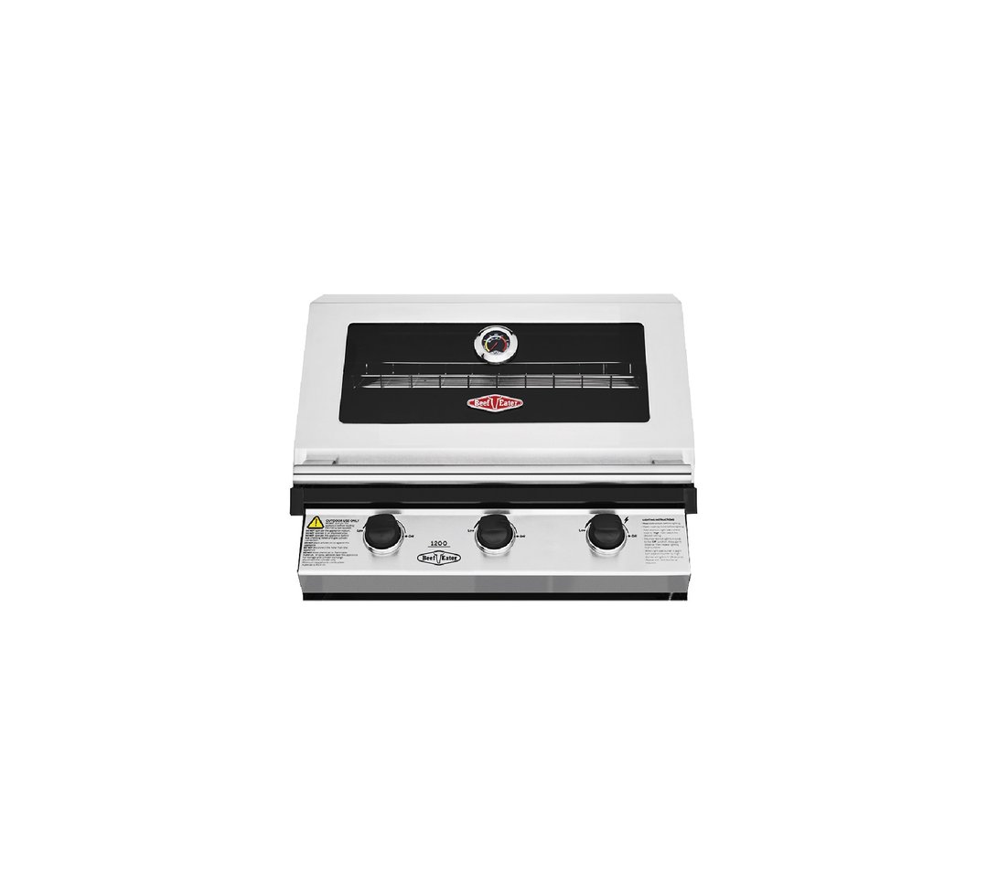 Beefeater 1200 Series 3 Burner Built In BBQ Stainless Steel BBG1230SB