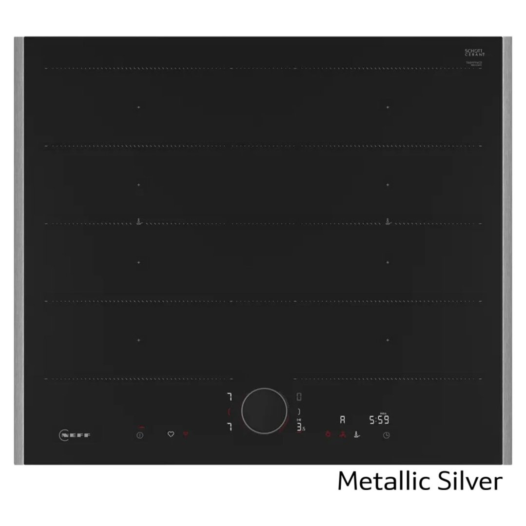 Neff Flex Induction Cooktop 60cm Flex Design Metallic Silver T66YYY4C0H-MS