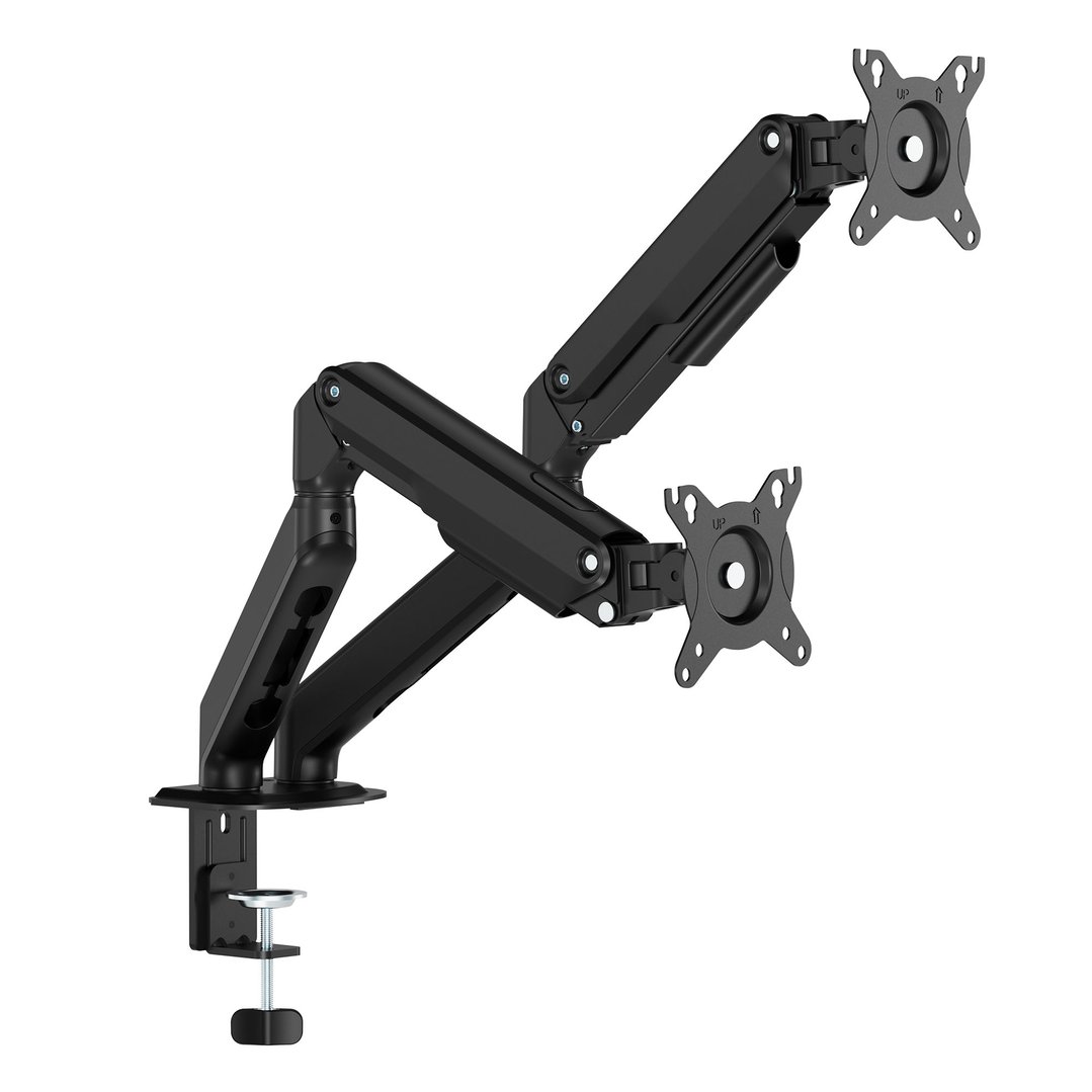 Ergovida SPRING Monitor ARM Double Black EMA-S2B