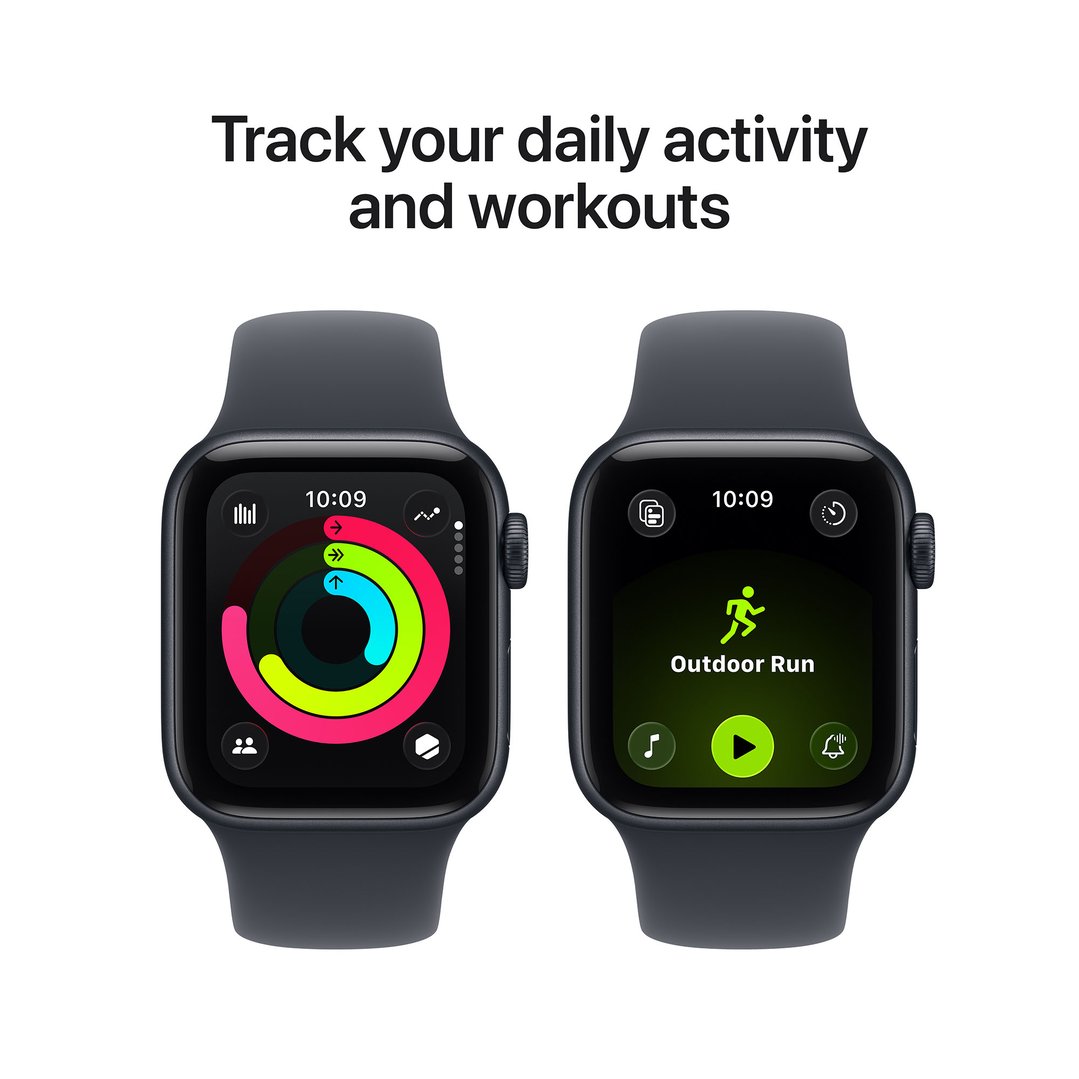 Apple Watch SE 3 40mm Midnight Aluminium Case GPS Sport Band (M/L) MEHC4X/A