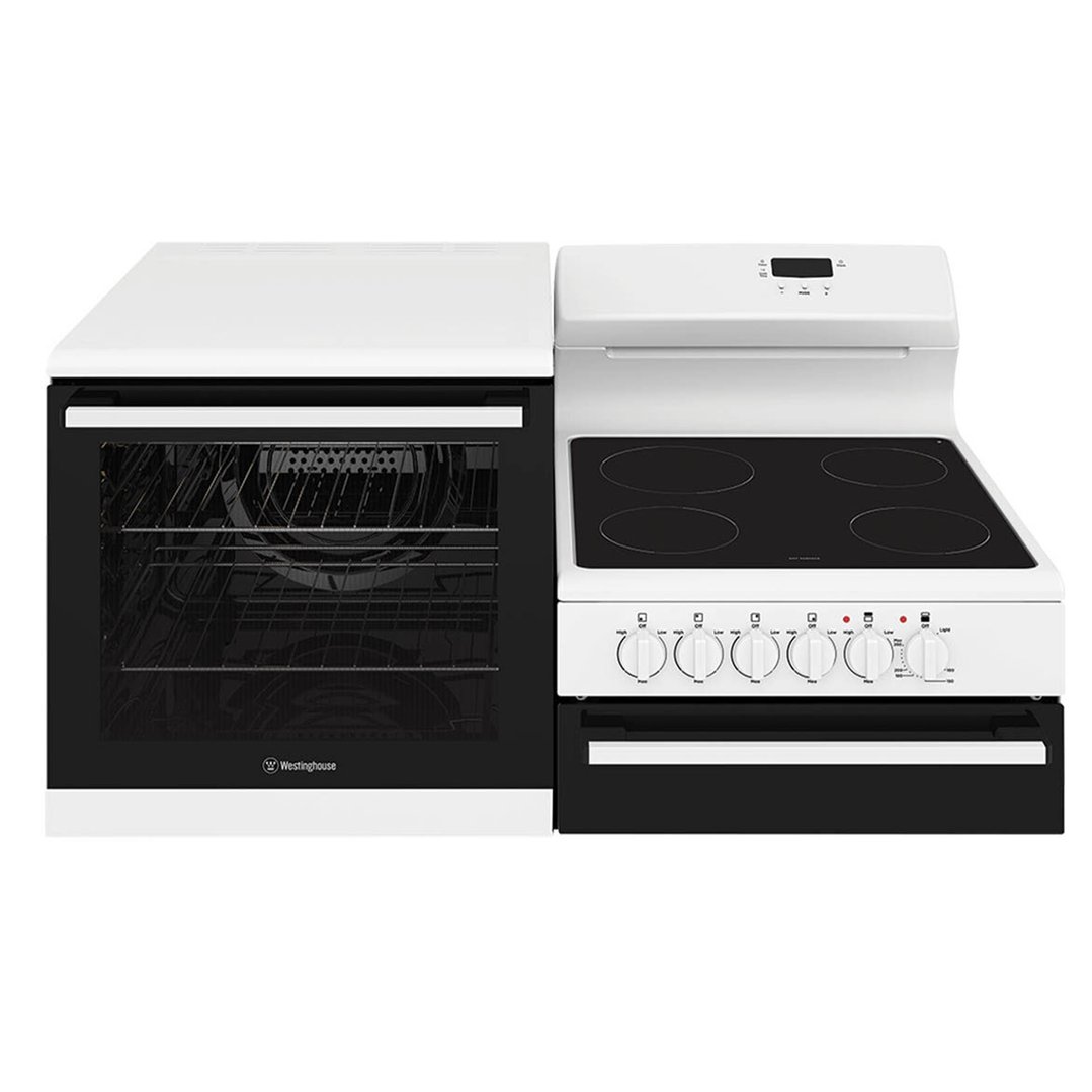 Westinghouse 110cm freestanding electric oven and ceramic cooktop with