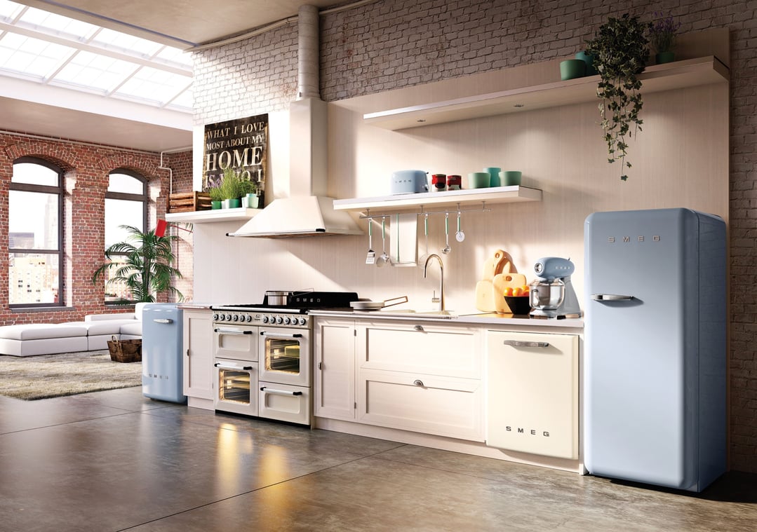 Smeg 110cm Victoria Aesthetic Freestanding Dual Fuel Oven/Stove TRA4110P