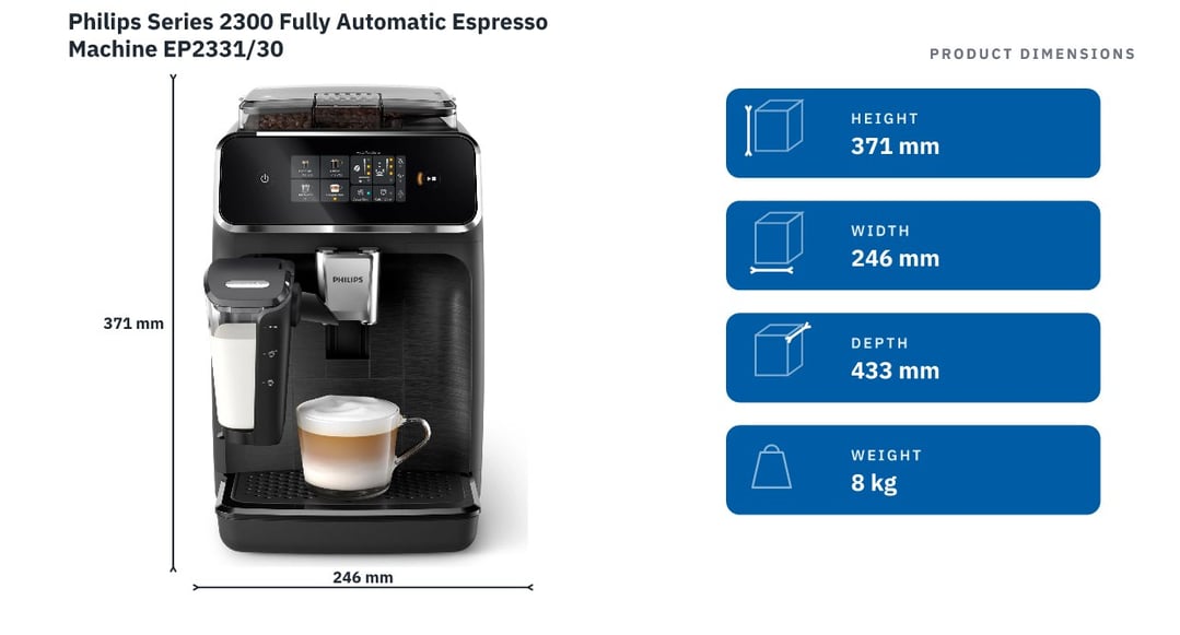 Philips Series 2300 Fully Automatic Espresso Machine EP2331/30
