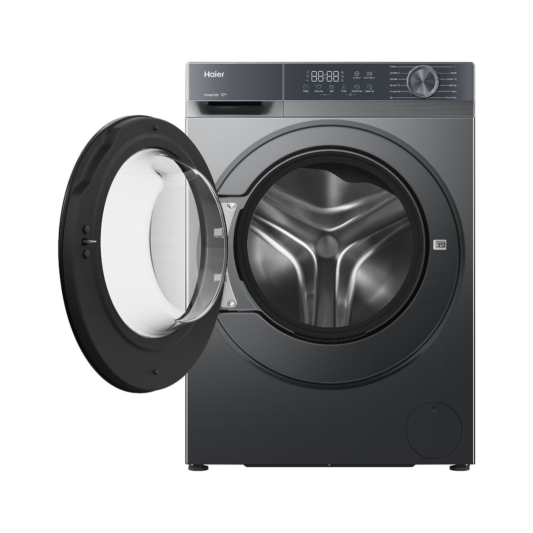 Haier 10kg 300 Series Front Load Washer - Black HWF10ECB1