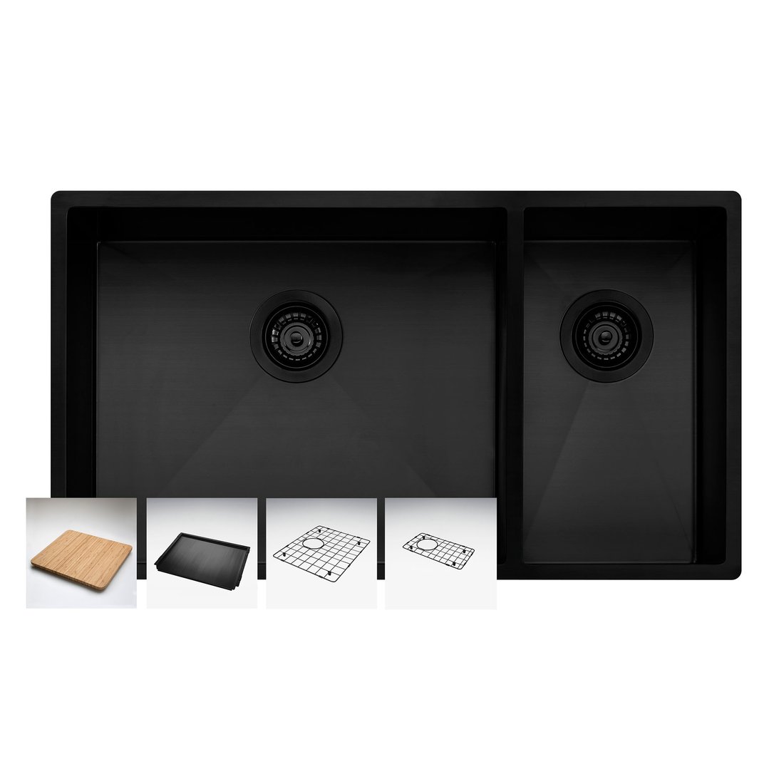 Oliveri Spectra 1 & 1/2 Bowl Sink - Black SB35BK