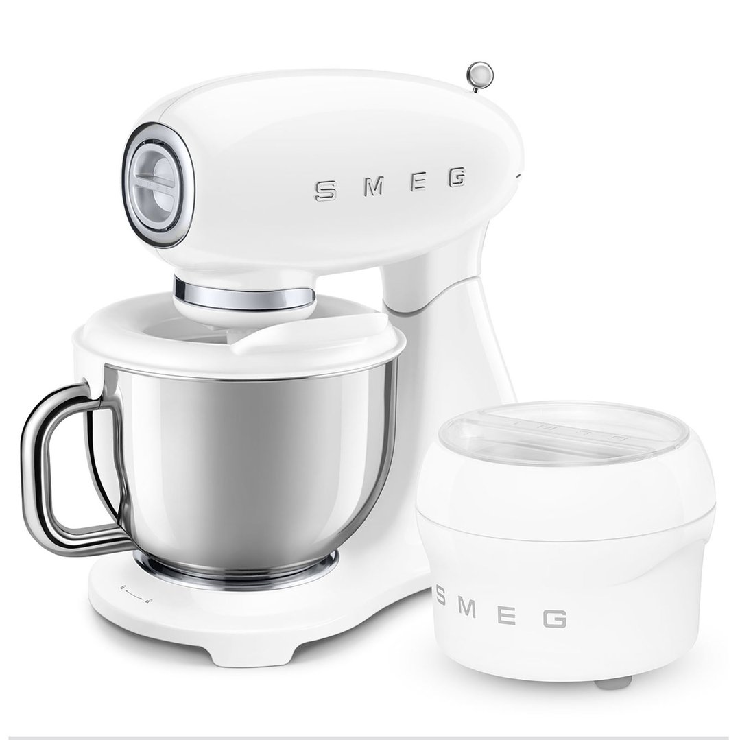 Smeg 50's Style Retro Stand Mixer - White SMF05WHAU