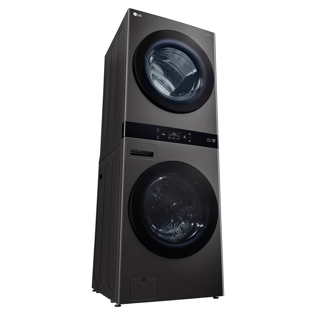LG 19/10kg AI WashTower™ Stacked Washer Dryer Black WWT-1910B