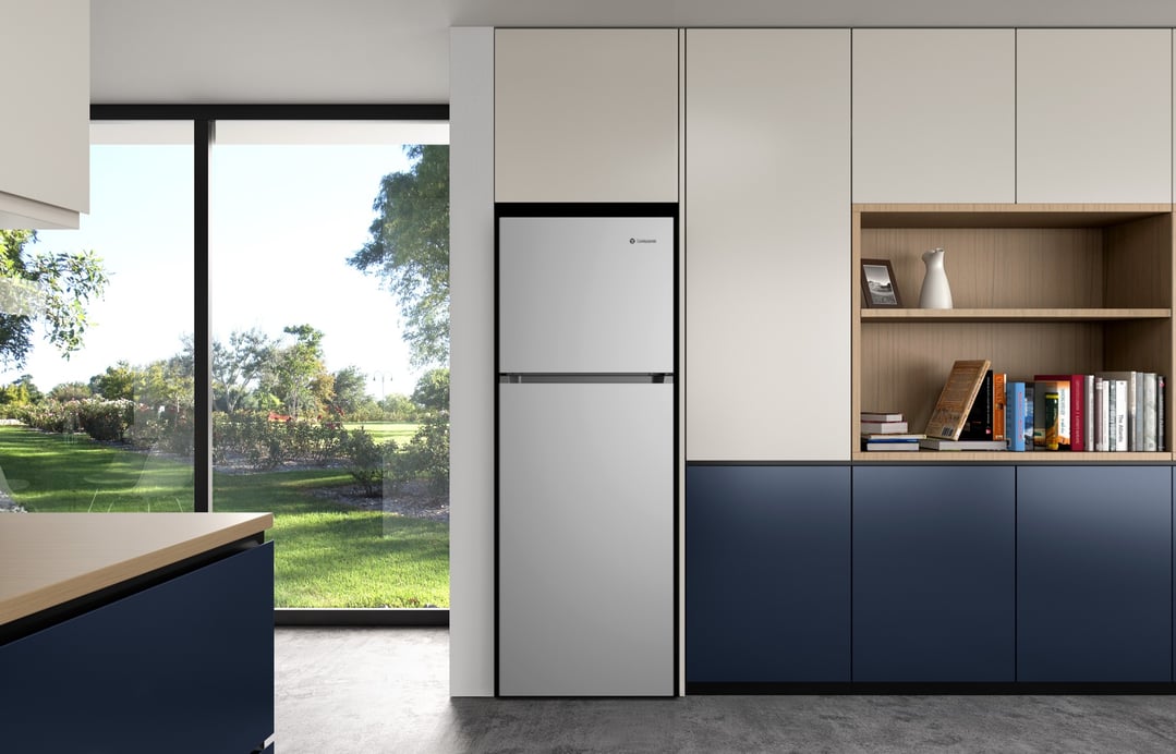 Westinghouse 312L Top Mount Fridge - Silver WTM3100SL-X
