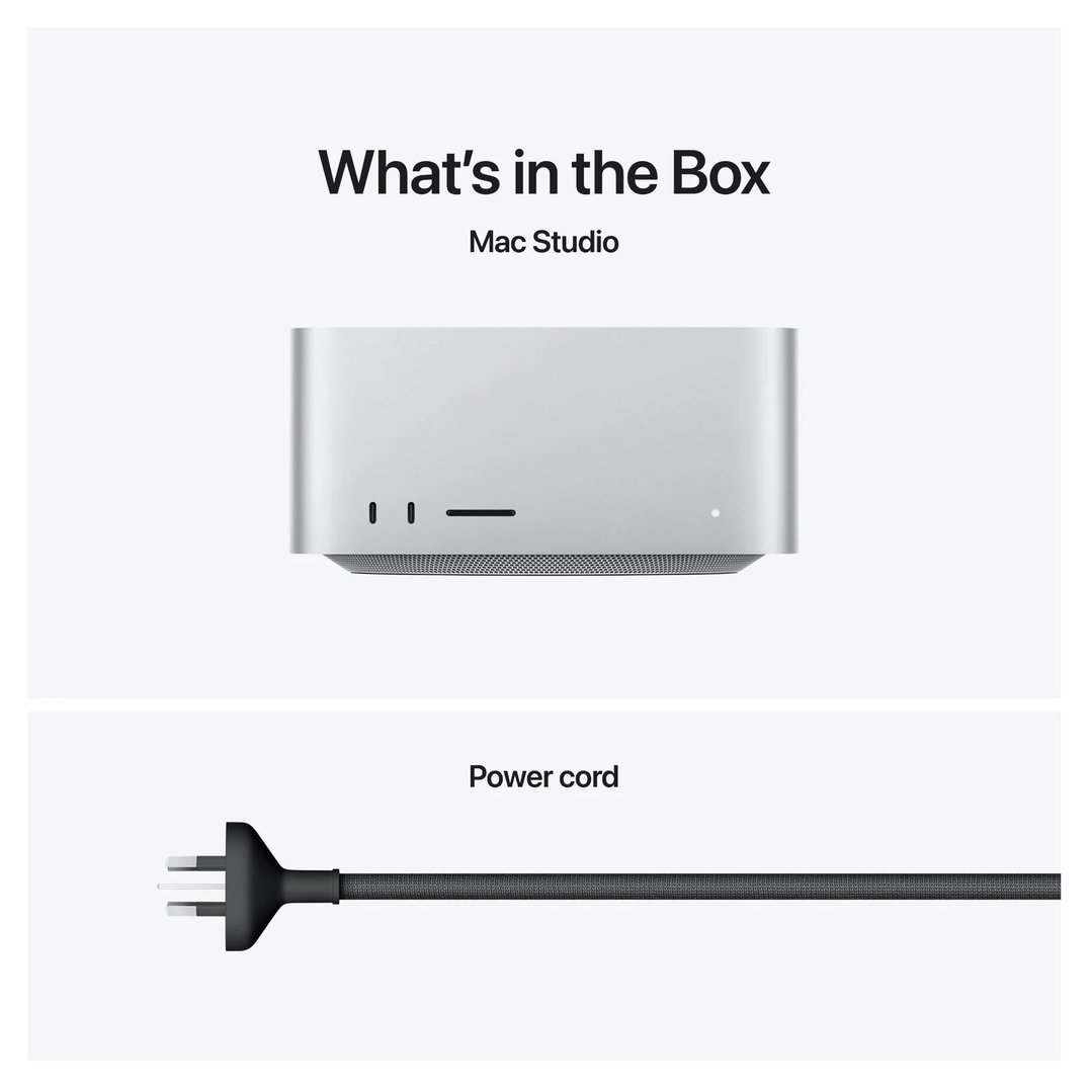 Apple Mac Studio Apple M3 Ultra Chip with 28‑core CPU, 60‑core GPU, 96GB, 1TB MU973X/A